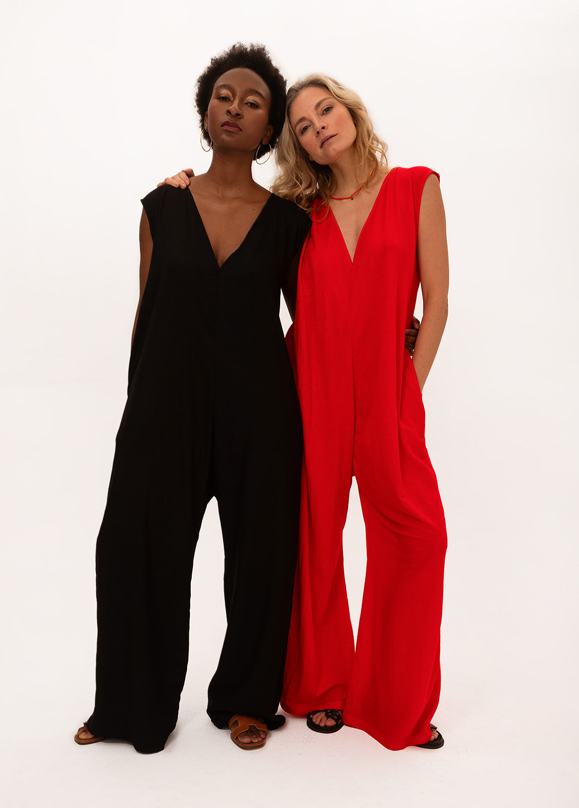 Reba Jumpsuit • Red