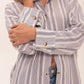 Oversized Shirt • Blue Stripes