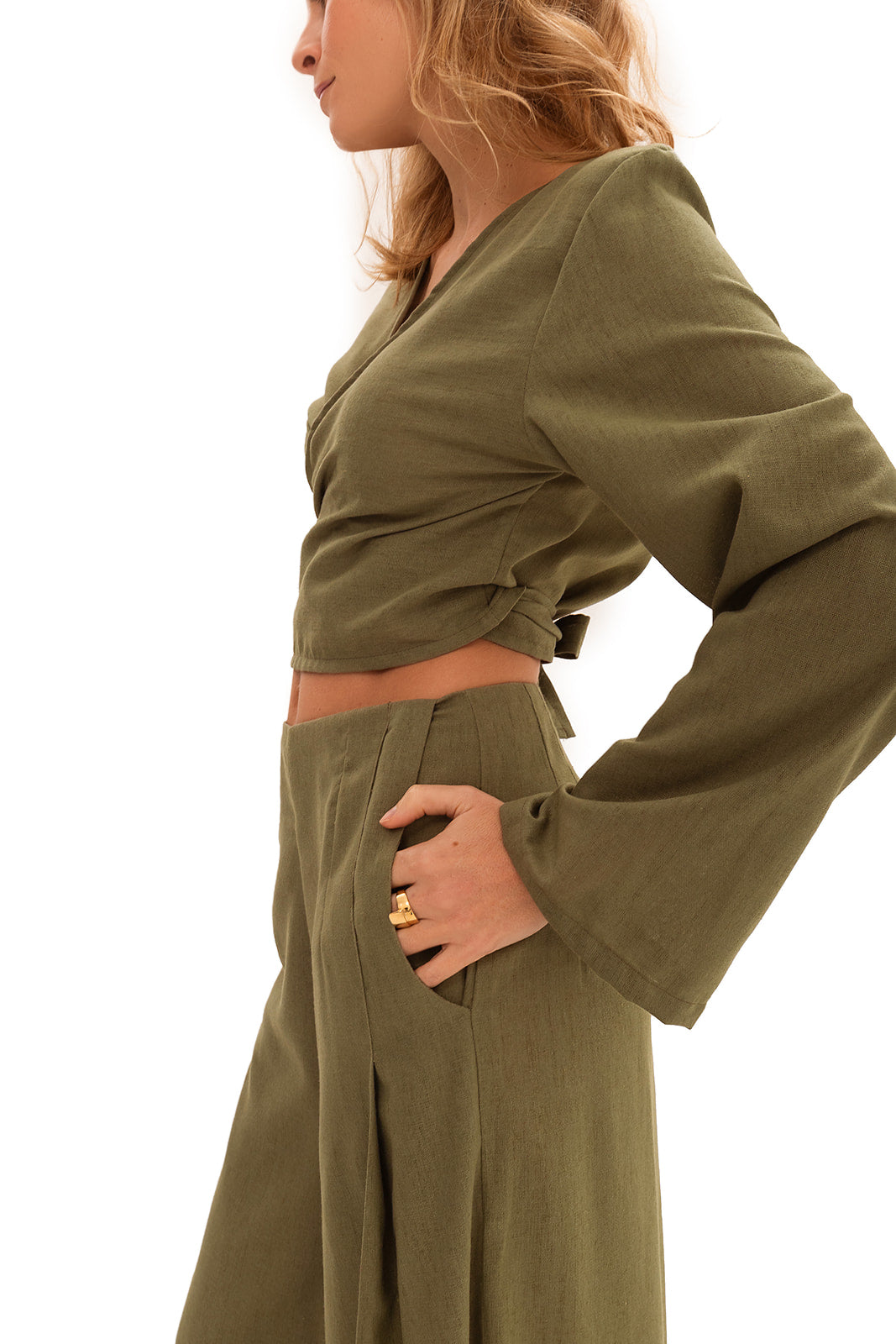 Long Sleeves Tembo Top • Khaki