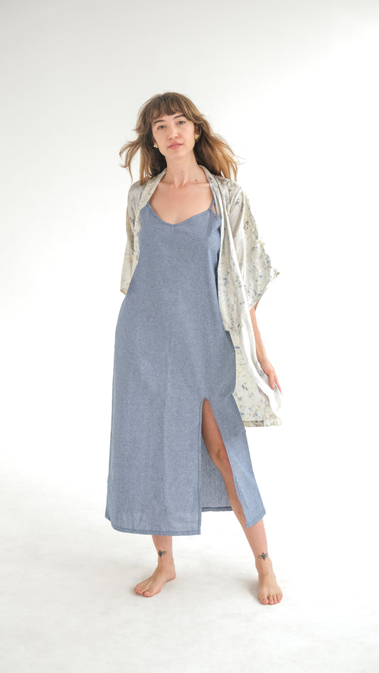 Eco-printed Kimono - Long