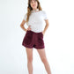 Corduroy Shorts • Bordeaux