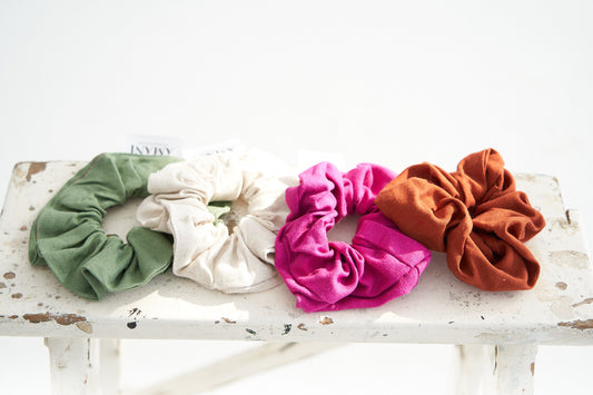 Linen Scrunchies