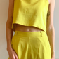 Safari Crop Top • Yellow