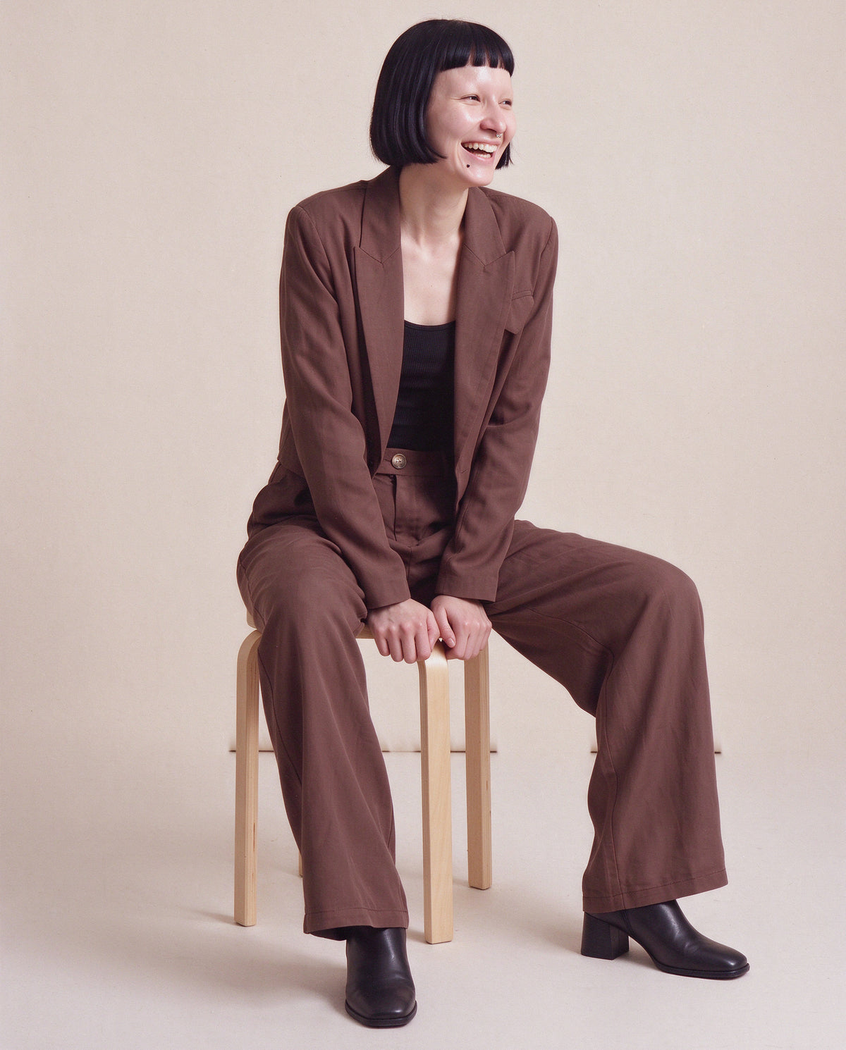 Ada Pants in Brown