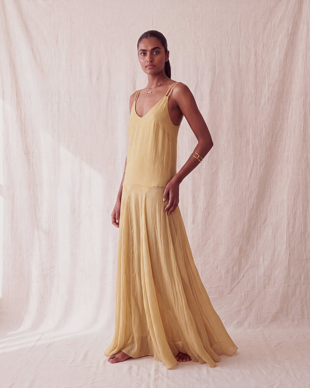 Sienna Dress in Mimosa, front view