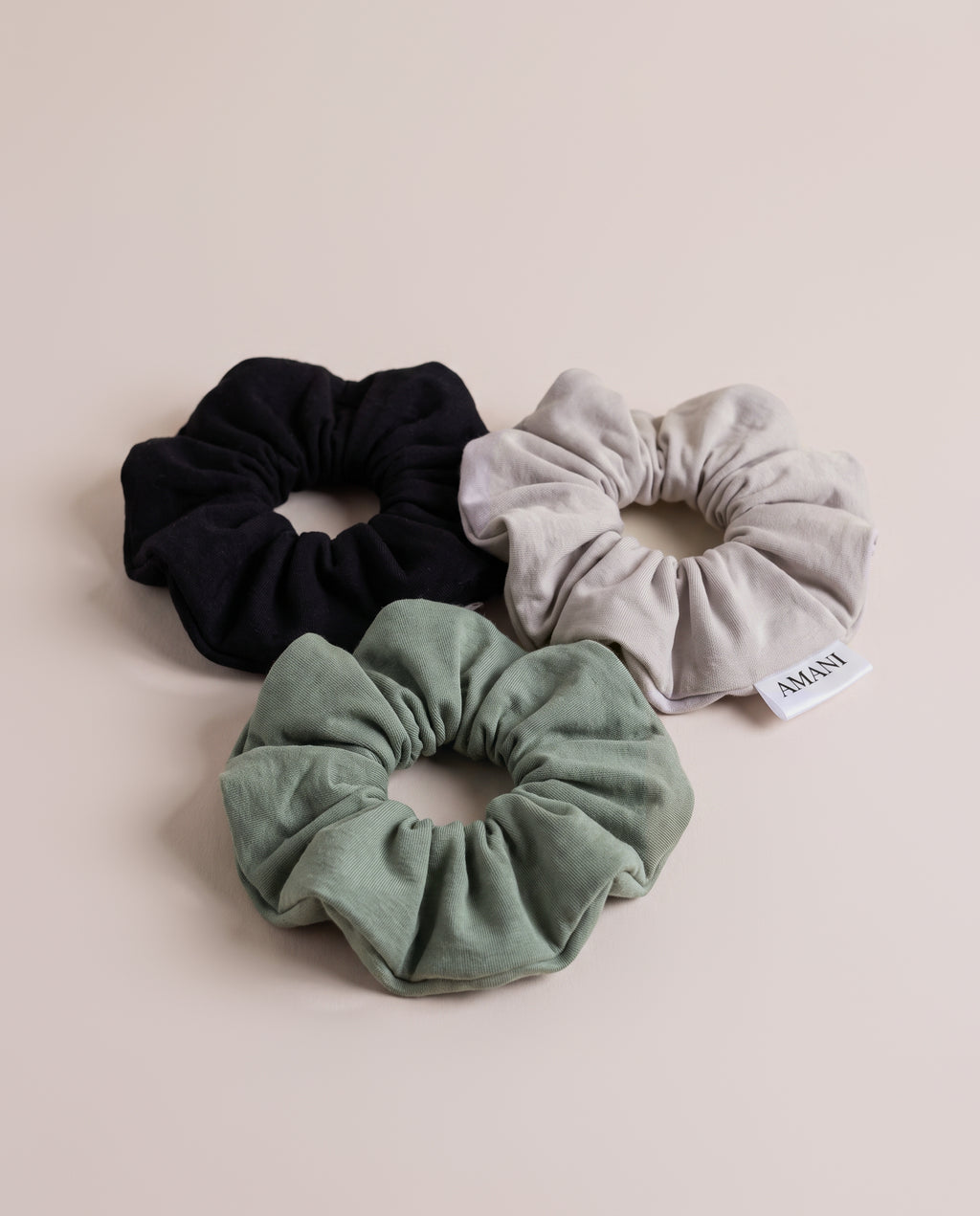 Bamboo Scrunchie, all three colours