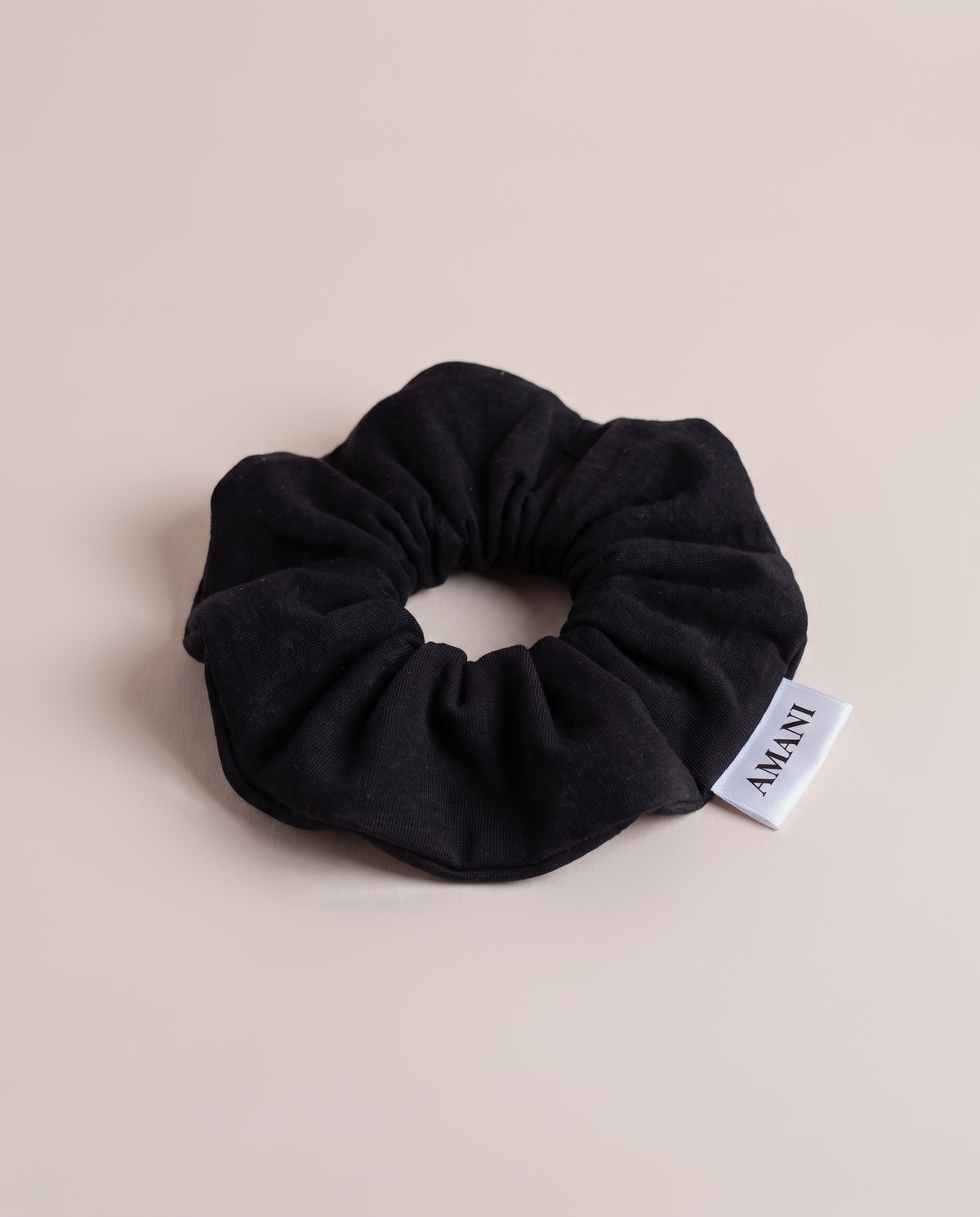 Bamboo Scrunchie in Black