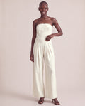Camille Jumpsuit in Beige, front