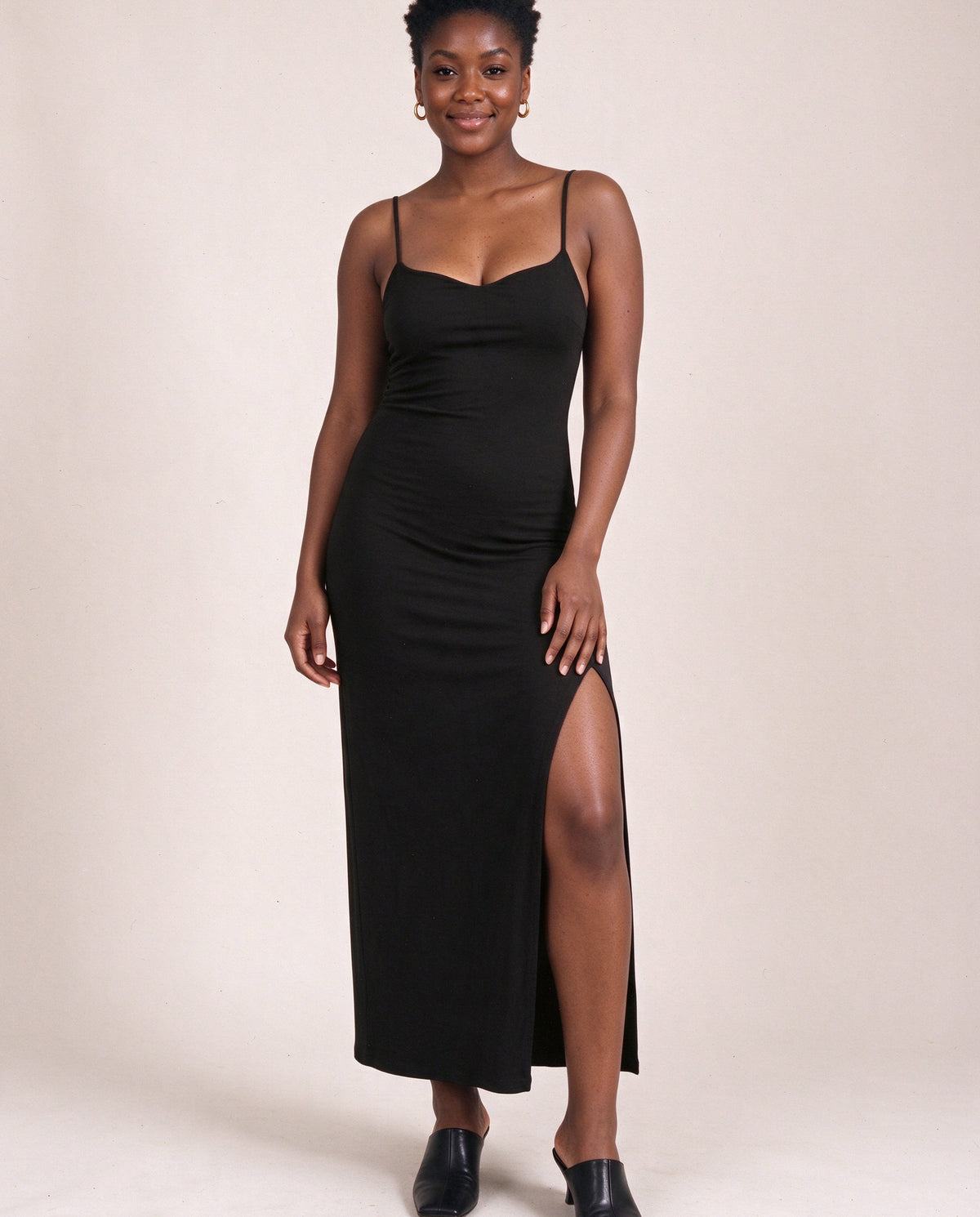 Laini Dress in Black, front
