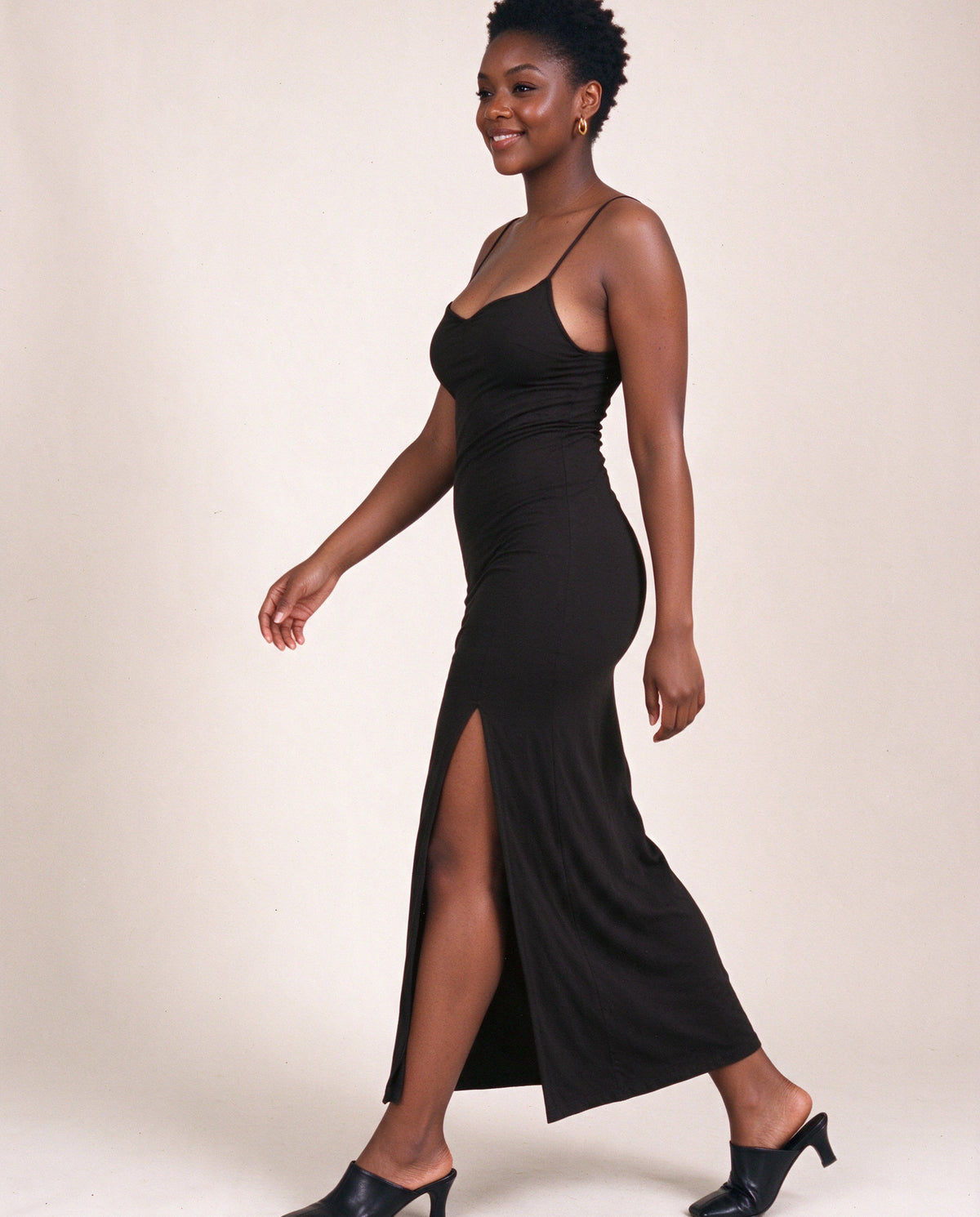 Laini Dress in Black, side