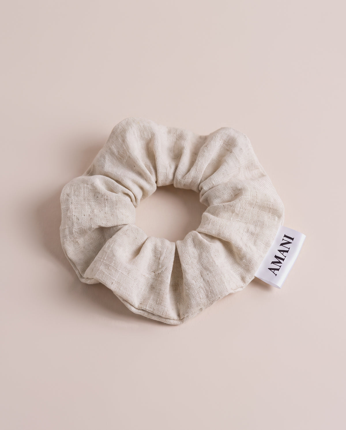 Linen Scrunchies in Natural