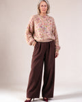 Mohair Knit in Multi Pink, front