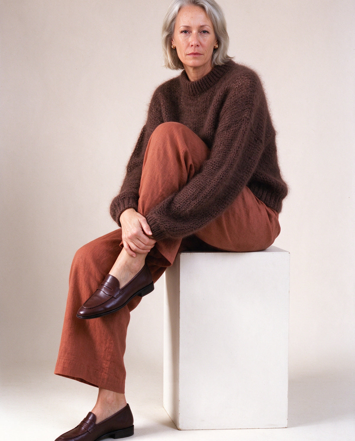 Mohair Knit in Chocolate