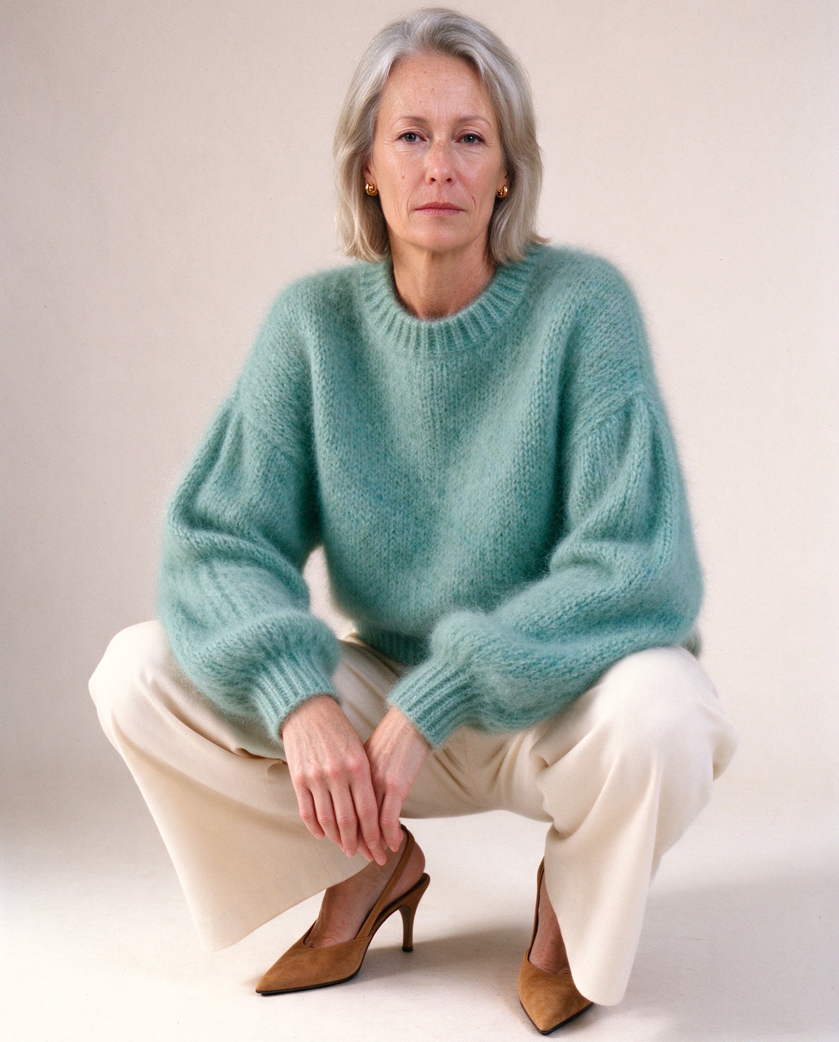 Mohair Knit in Baby Moss