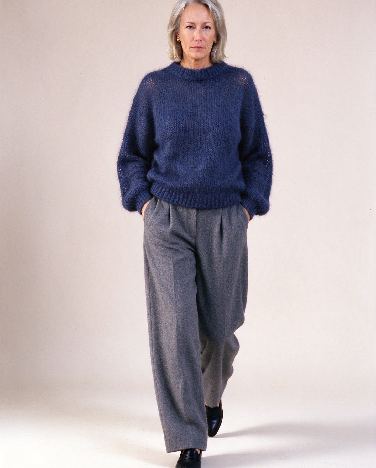 Mohair Knit in Navy