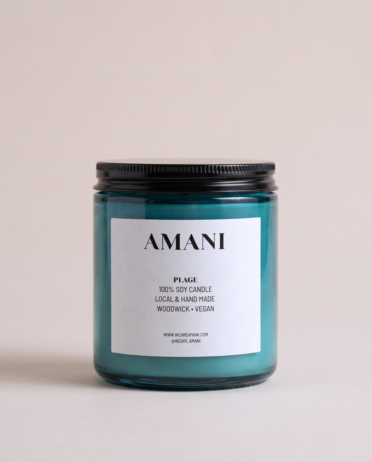 Plage Candle, jar with the lid on