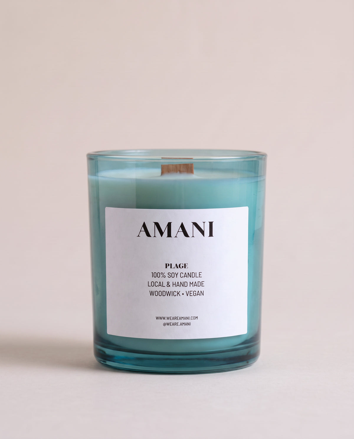 Plage Candle, in a glass tumbler