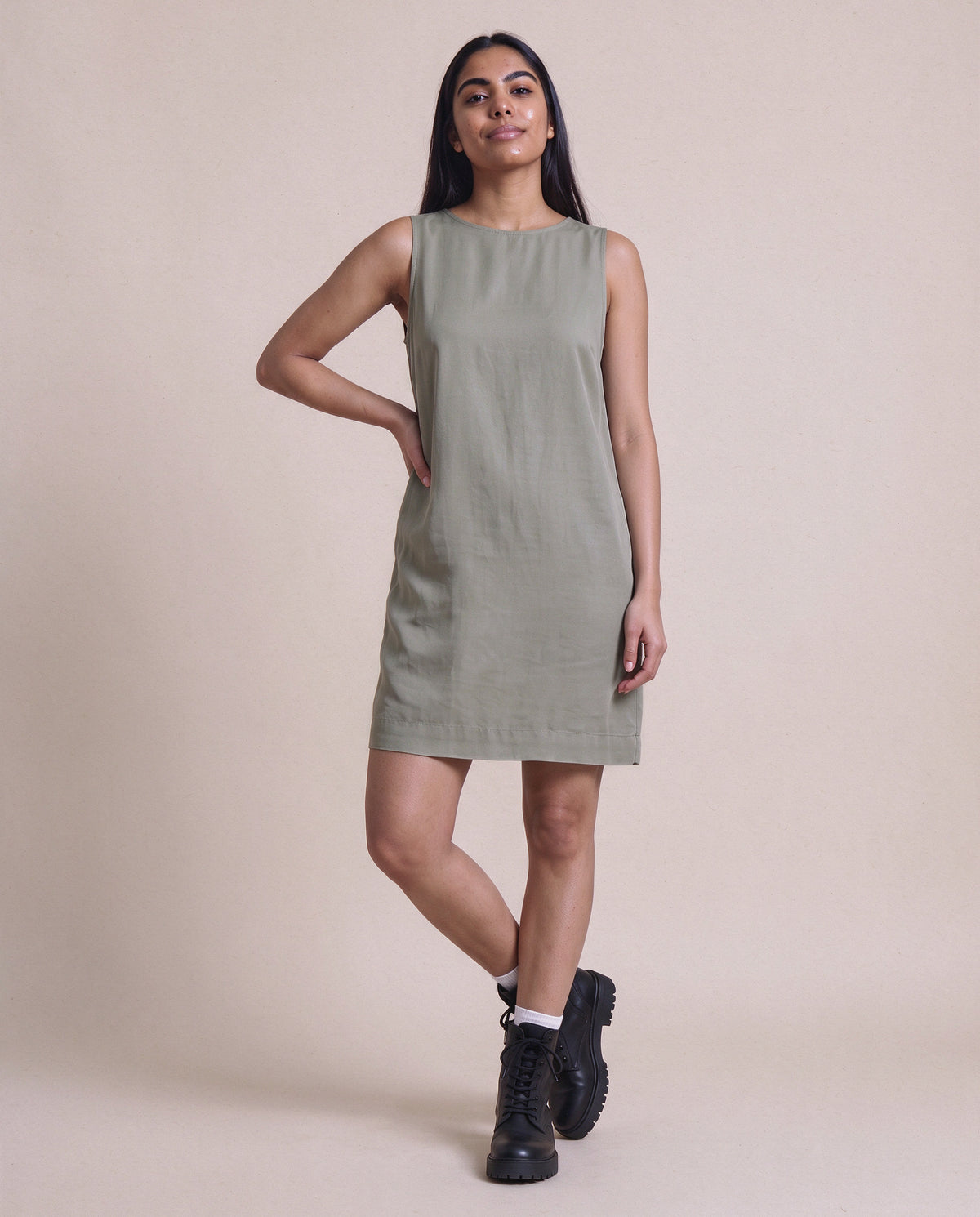 Ruva Dress Tencell in Grey