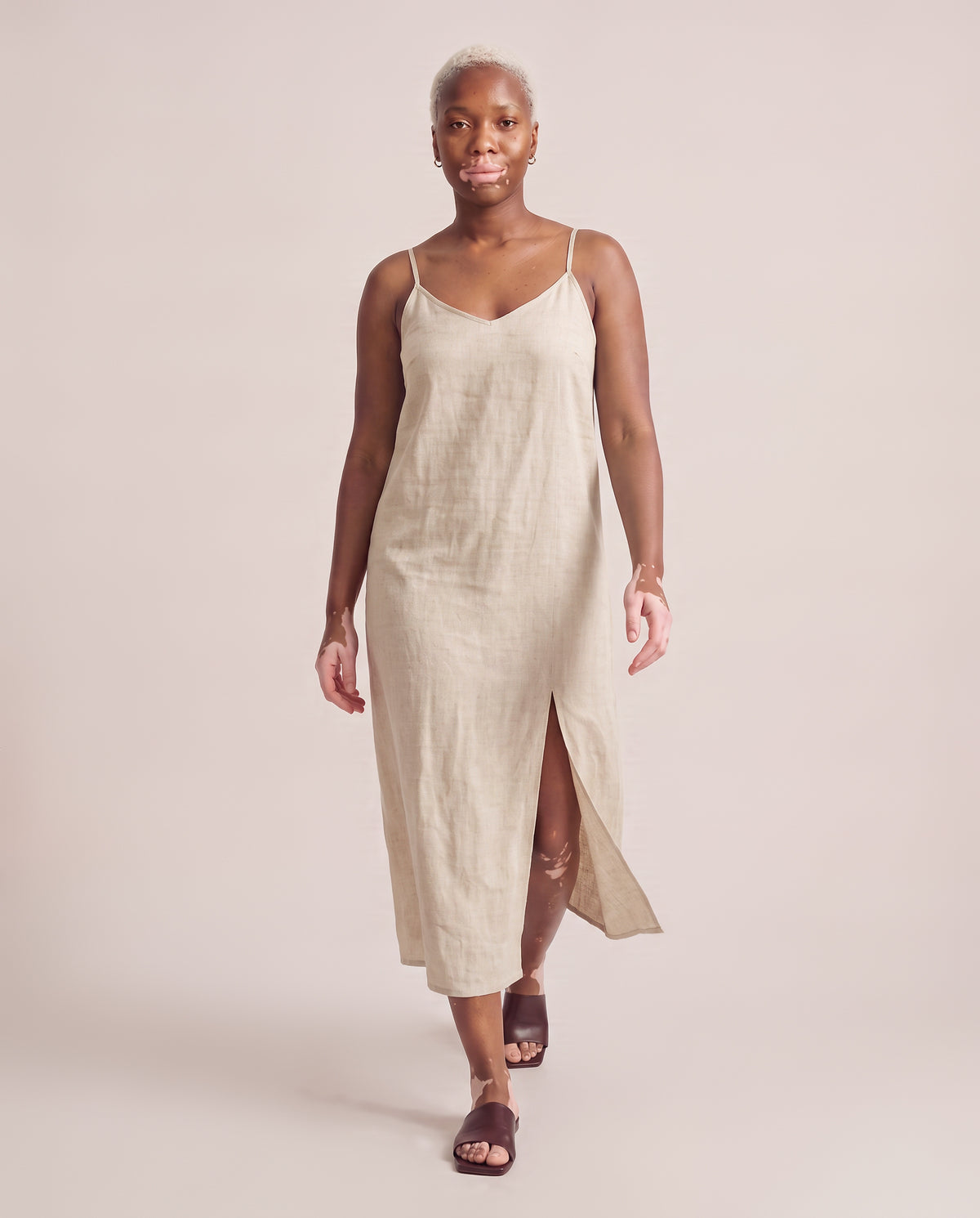 Slip Dress in Beige