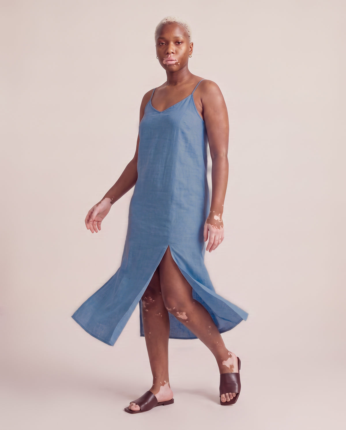 Slip Dress in Denim