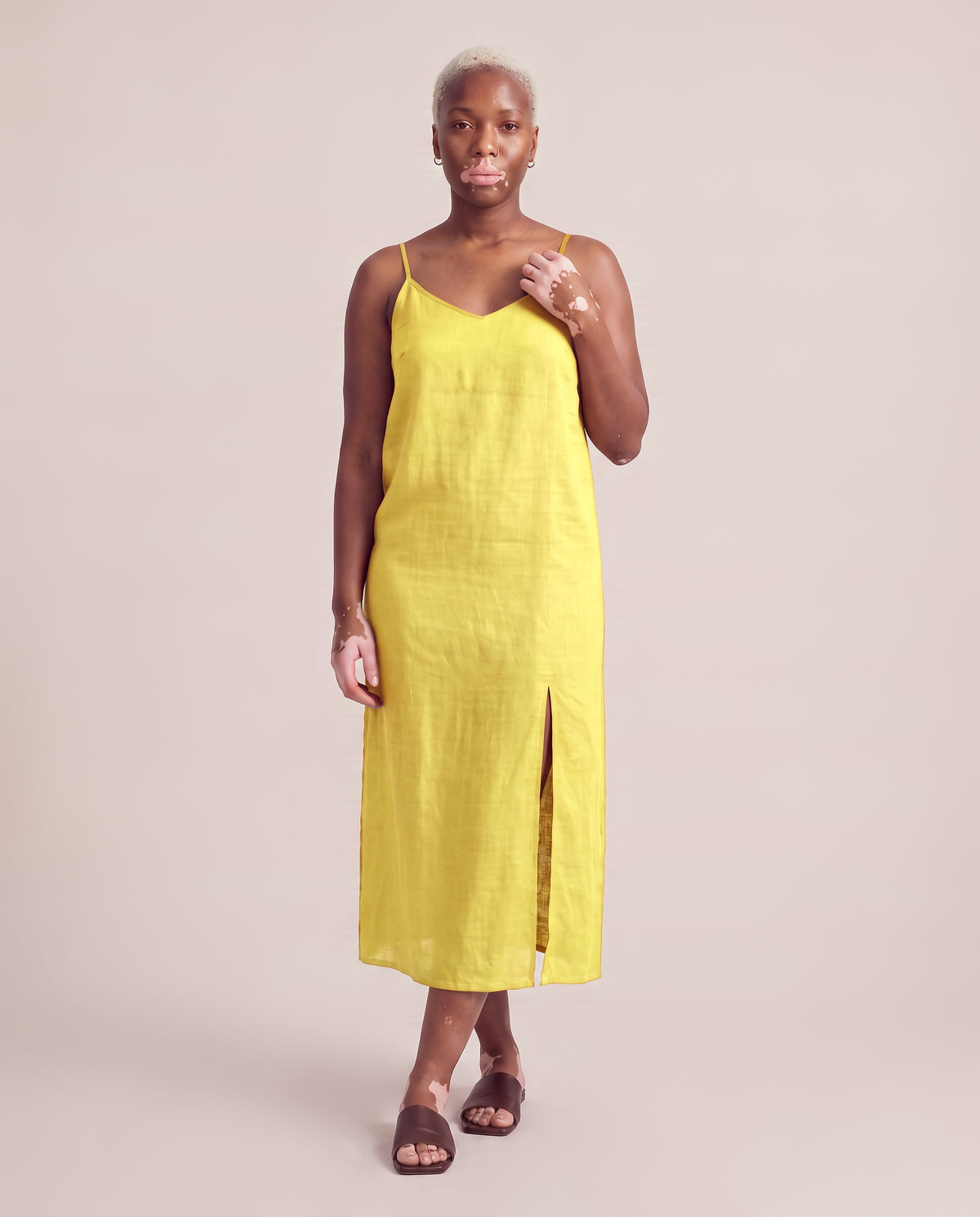 Slip Dress in Yellow